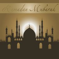 Ramadan Kareem Vector Illustration Greeting Card N10