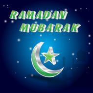 Ramadan Kareem Vector Illustration Greeting Card N17