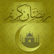 Ramadan Kareem Vector Illustration Greeting Card N18