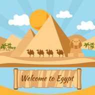 Welcome to Egypt Pyramids and sphinx