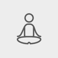 Yoga exercise thin line icon N2