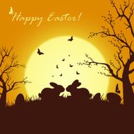 Two easter rabbits