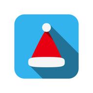 Christmas hat flat icon