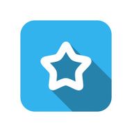 Christmas star flat icon