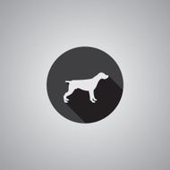 dog symbol flat