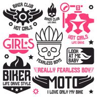 Vinyl stickers on car