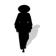 Vector silhouette of Chinese N4