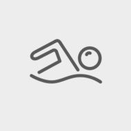 Pool wave thin line icon N2