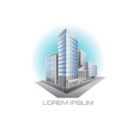 City building design in vector format