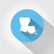 Map state of Louisiana