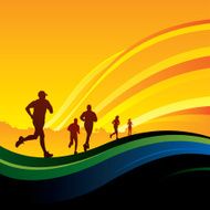 Sunset runners