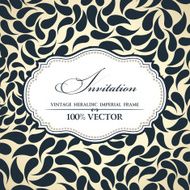 Vector elegant background place for text Floral frame elements