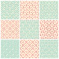 Backgrounds set Seamless wallpaper vintage N2