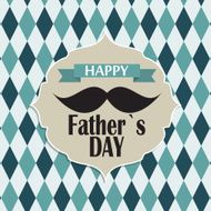 Happy Father`s Day Poster Card Vector Illustration N25