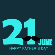 Happy Father`s Day Poster Card Vector Illustration N26