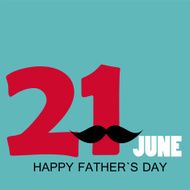Happy Father`s Day Poster Card Vector Illustration N27