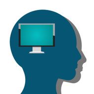 Computer Silhouette N4