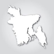 Bangladesh Silhouette White