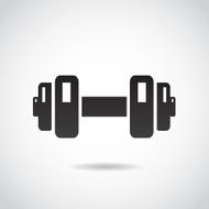 Weights icon isolated on white background