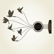 Bird a guitar