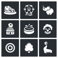 Amusement icons Vector Illustration