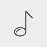 Eight note thin line icon N2