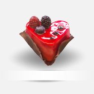 raspberry blackberry blueberry cake vector N2
