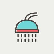 Shower thin line icon N2