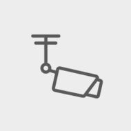 Rooftop antenna thin line icon N2
