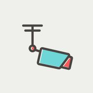 Rooftop antenna thin line icon N4