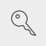 Key thin line icon