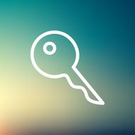 Key thin line icon N2