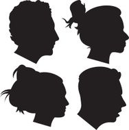 Young Adult Profile Silhouettes 1