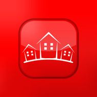 Vector version Real estate icon Eps10 illustration Easy to edit