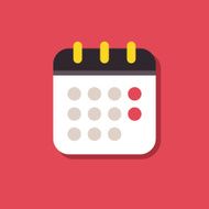 Calendar vector icon Icons for smartphones and tablets web des N2