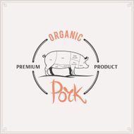 Butcher Shop Label Template Pork Cuts Diagram