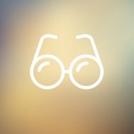 Eyeglasses thin line icon N3