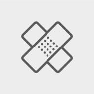 Adhesive bandage thin line icon N2