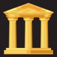 Doric realistic antique greek temple with columns N2