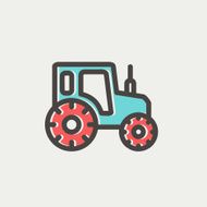 Offroad car thin line icon N3