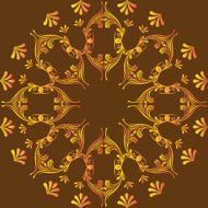 circular abstract pattern in Arabic style N11