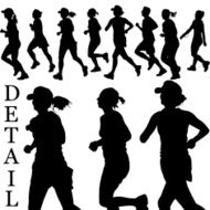 Jogging Silhouette Series