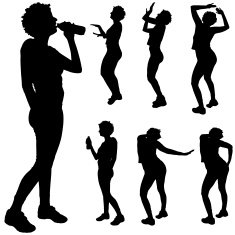Silhouette of Woman N27