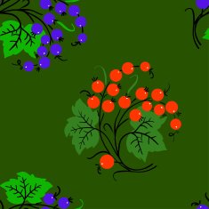Seamless background with currant N2