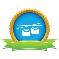Gold sushi logo