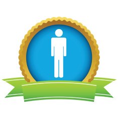 Gold man logo