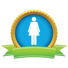Gold woman logo