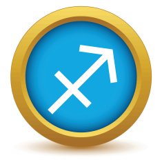 Gold Sagittarius icon N2