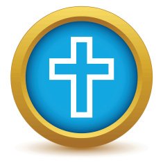 Gold Christianity icon