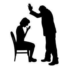 Vector silhouette of couple N201